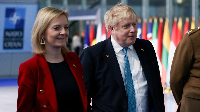 Liz Truss with Boris Johnson