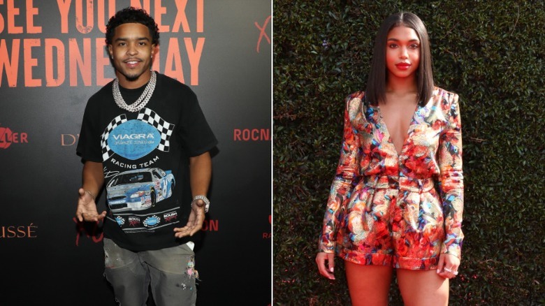 Justin Combs and Lori Harvey on red carpets