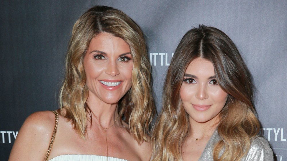 Lori Loughlin (L) and Olivia Jade attend the launch of PrettyLittleThing by Kourtney Kardashian at Poppy