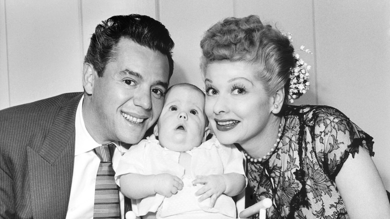 Desi Arnaz, Lucille Ball, baby Desi