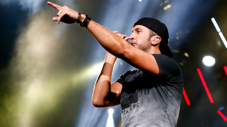 Luke Bryan performing 