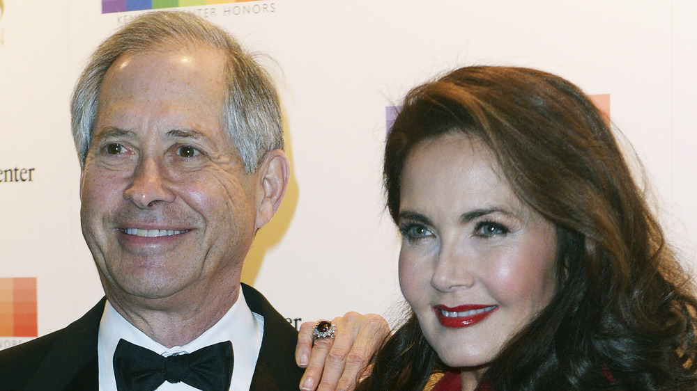 Lynda Carter and Robert Altman, red carpet