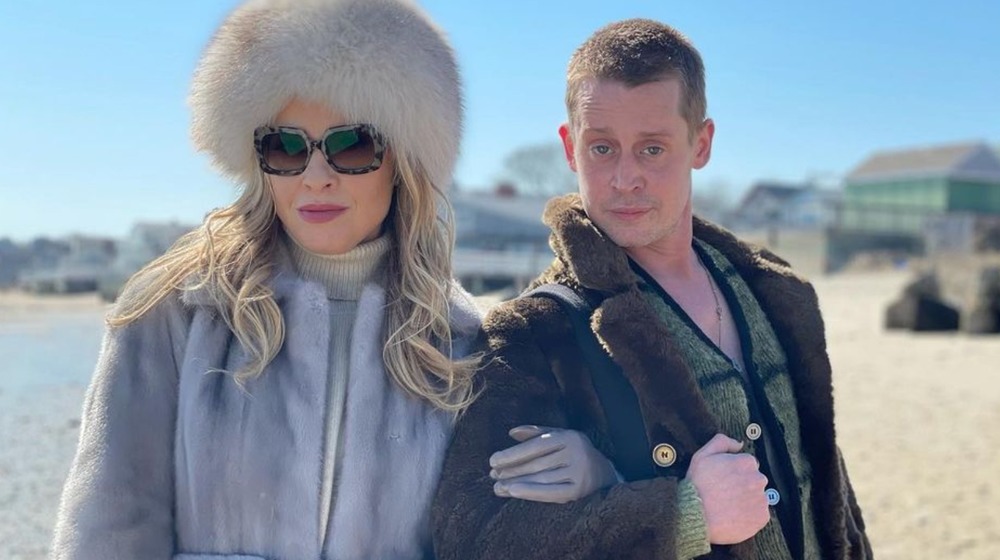 Macaulay Culkin with Leslie Grossman