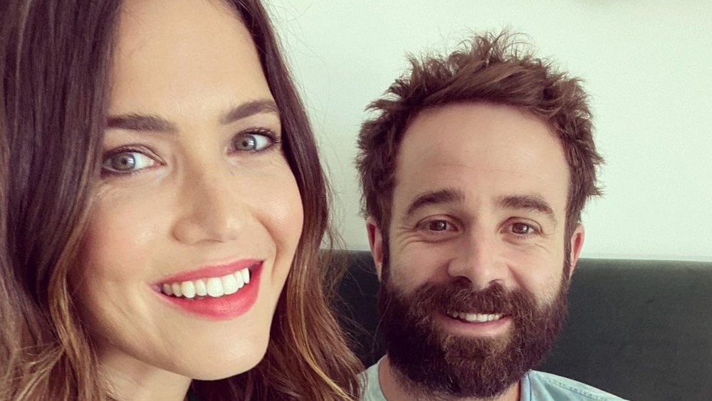 Mandy Moore smiling, Taylor Goldsmith smiling