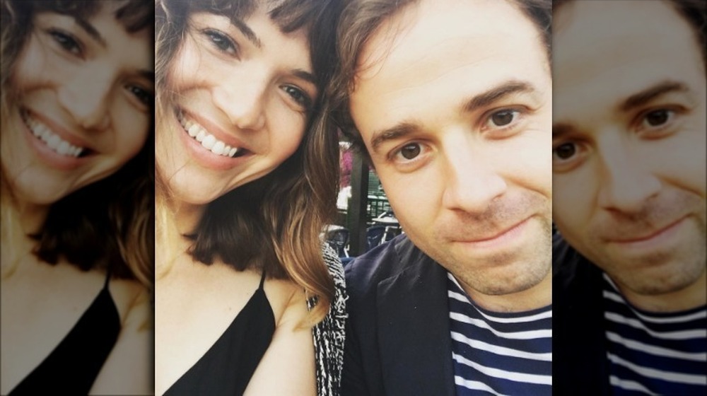 Mandy Moore smiling, Taylor Goldsmith smiling