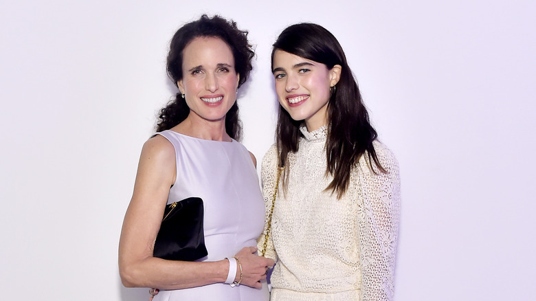 Andie MacDowell and Margaret Qualley in 2019.