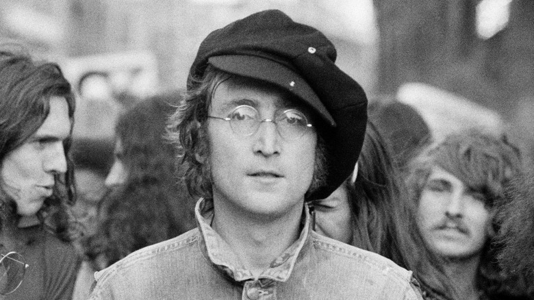 John Lennon in London in 1975