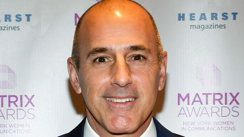 Matt Lauer smiles at an event