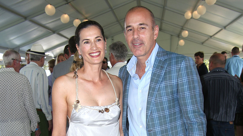 Matt Lauer and Annette Roque