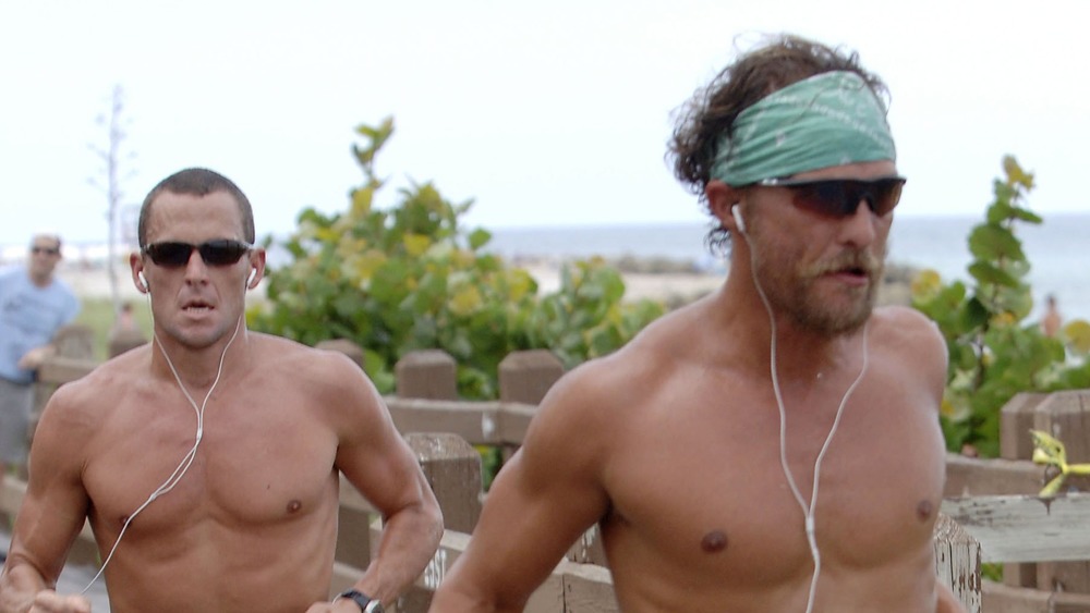 Lance Armstrong & Matthew McConaughey go for a run