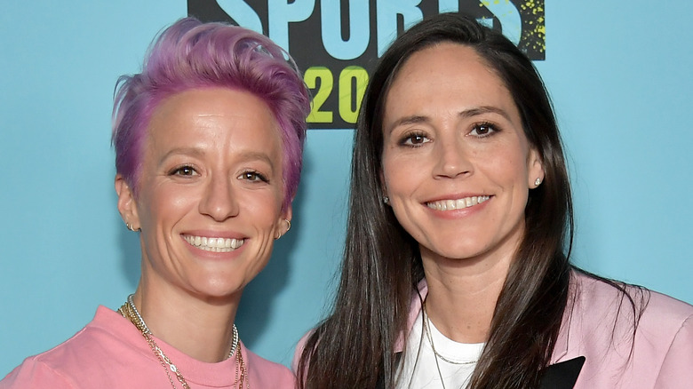 Megan Rapinoe and Sue Bird smiling