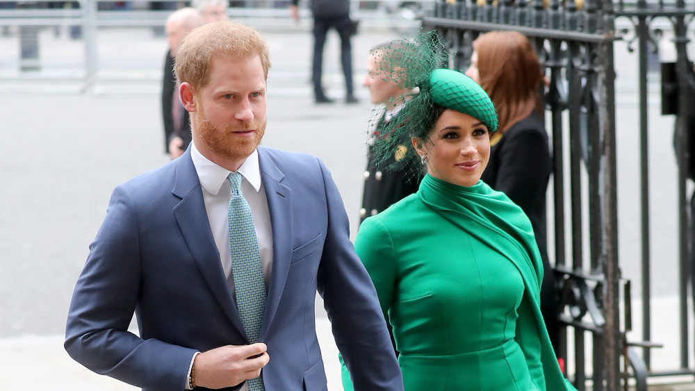 Meghan Markle and Prince Harry walking