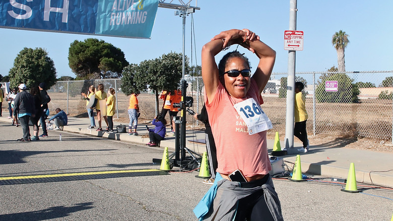 Doria Ragland running a marathon