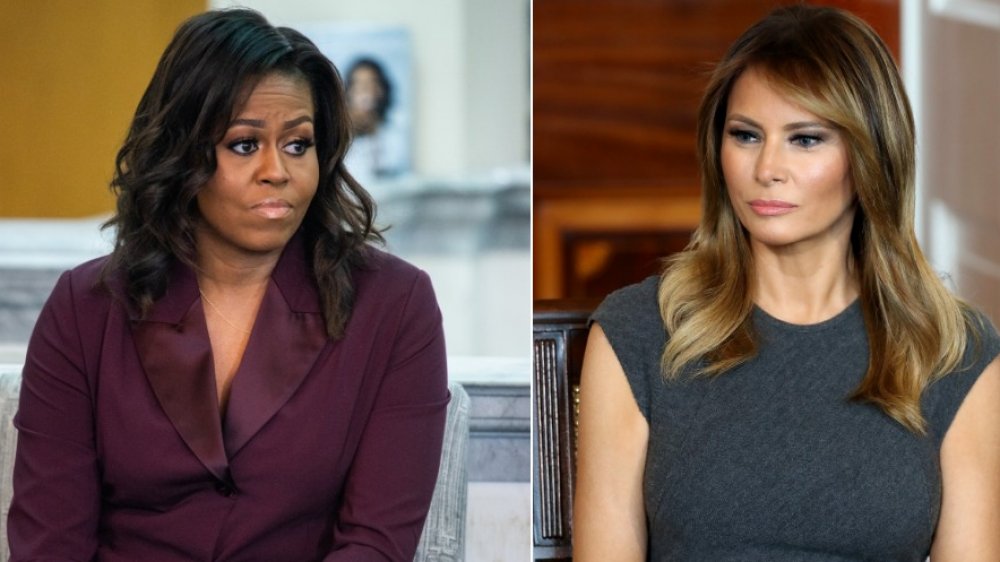 Michelle Obama and Melania Trump