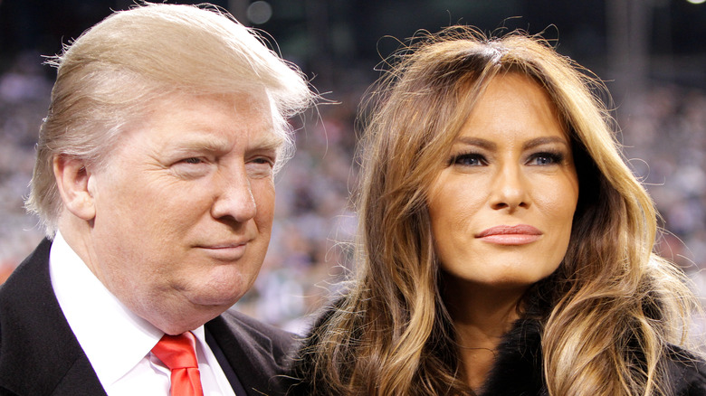 Donald and Melania Trump at an event 