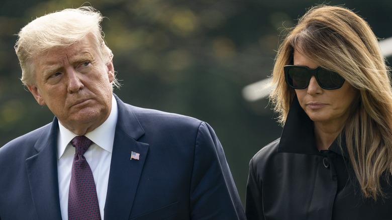 Donald Trump and Melania Trump at an event 