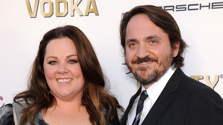 Melissa McCarthy and Ben Falcone smiling