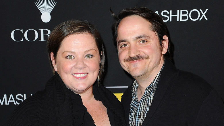 Melissa McCarthy and Ben Falcone grinning