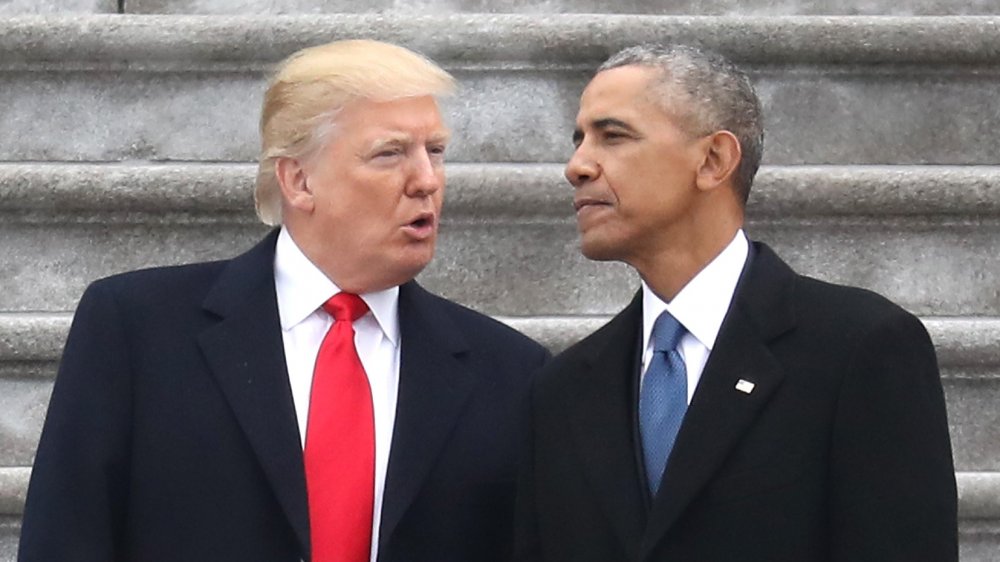 Donald Trump and Barack Obama