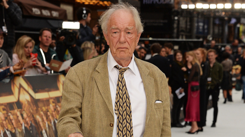 Michael Gambon frowning