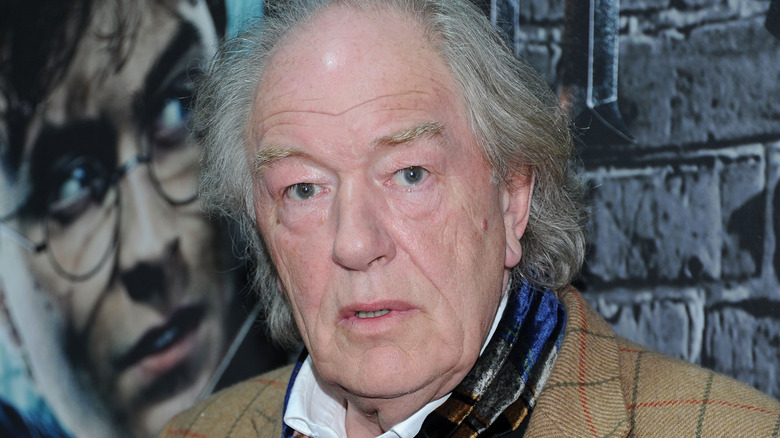 Michael Gambon with stunned expression