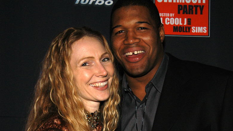 Michael Strahan and Jean Muggli smiling