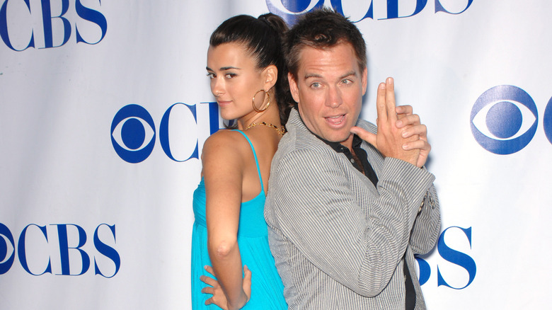 Cote de Pablo and Michael Weatherly together