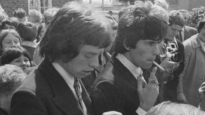 Young Mick Jagger and Keith Richards