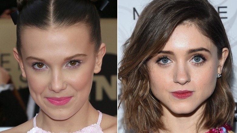 Millie Bobby Brown and Natalia Dyer side by side photo