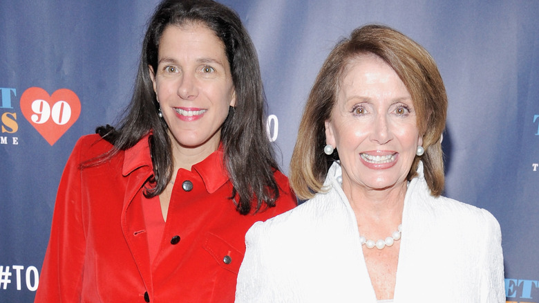 Nancy Pelosi smiling with her daughter Alexandra