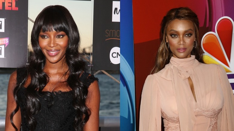 Naomi Campbell and Tyra Banks 