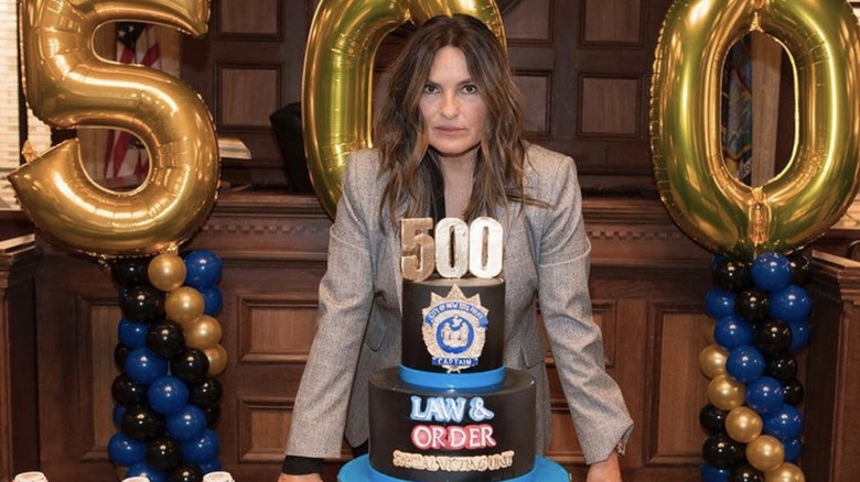 Mariska Hargitay celebrating 500 episodes