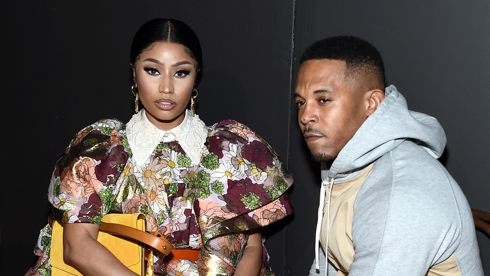 Nicki Minaj and Kenneth Petty at an event