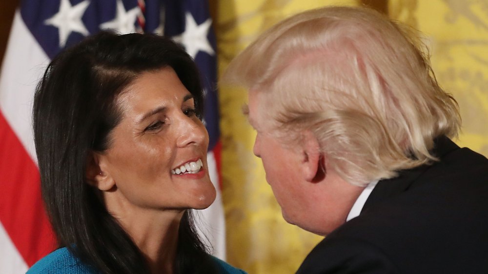 Nikki Haley and Donald Trump