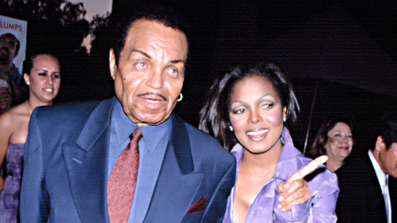 Joe Jackson with Janet Jackson