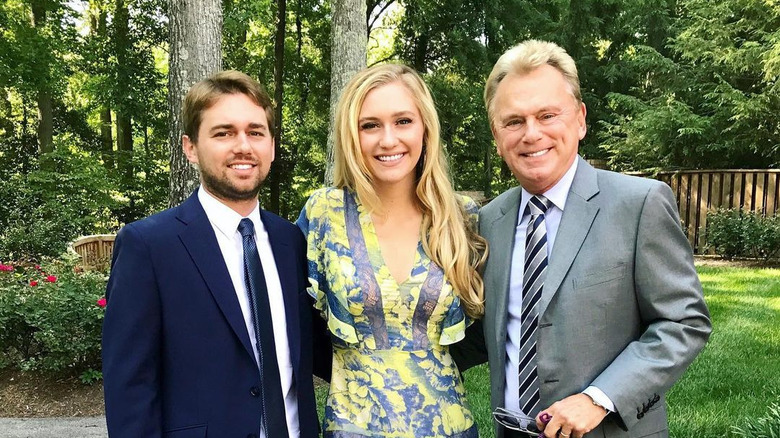 Patrick, Maggie, and Pat Sajak pose 