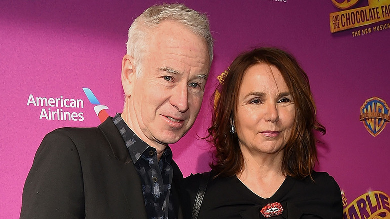 John McEnroe and Patty Smyth at an event