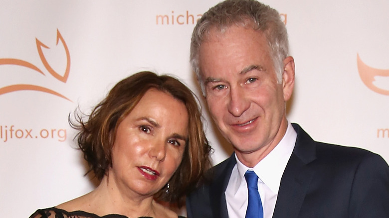 Patty Smyth and John McEnroe at an event