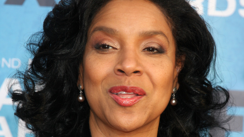 Phylicia Rashad reacts on the red carpet