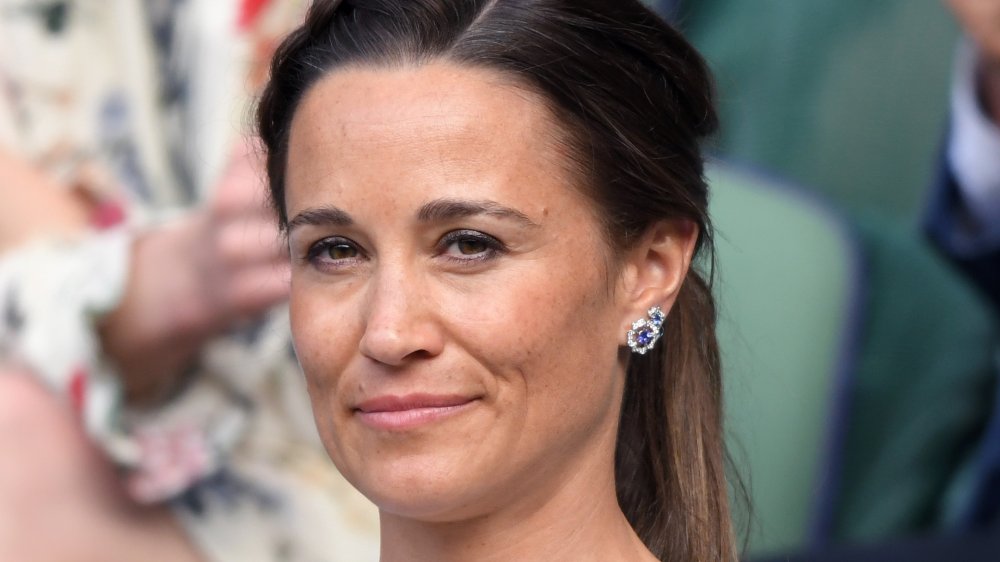 Pippa Middleton with a closed smile