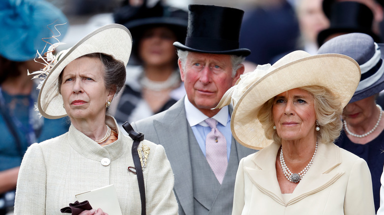 Princess Anne, King Charles and Camilla Parker Bowles