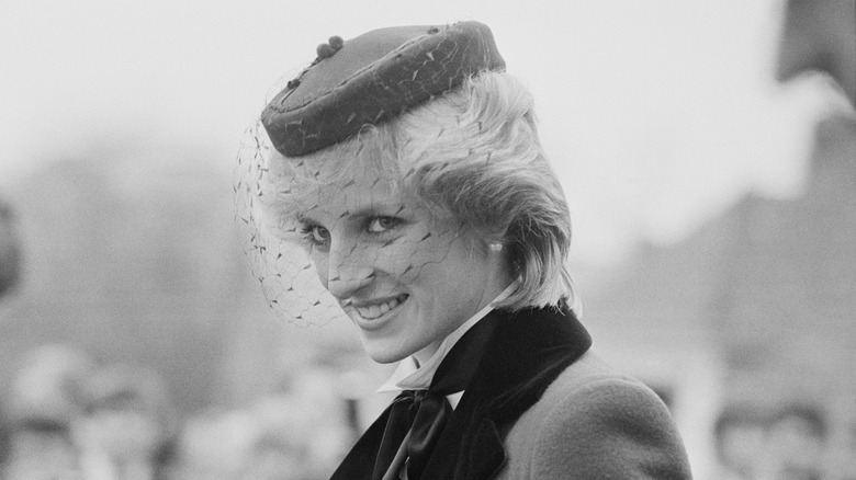 Princess Diana smiling.