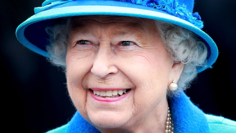 Queen Elizabeth smiling