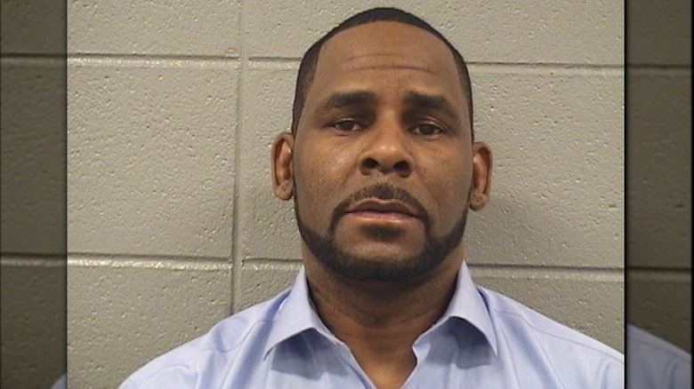 A 2019 mug shot of R. Kelly