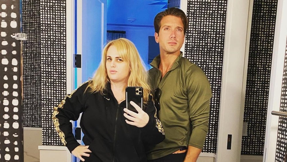 Rebel Wilson and Jacob Busch mirror selfie