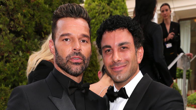 Ricky Martin posing with Jwan Yosef