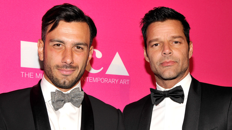 Jwan Yosef and Ricky Martin posing