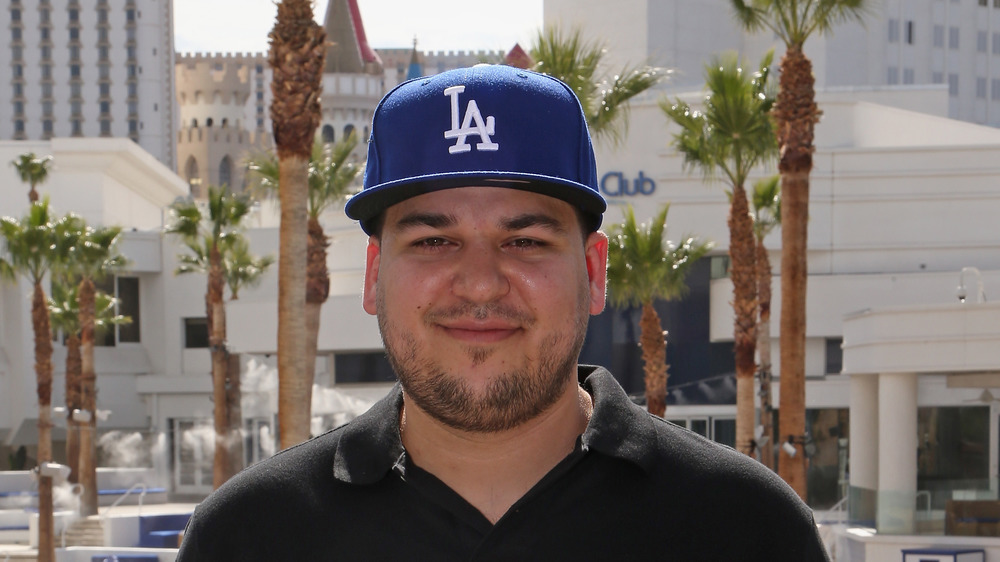 Rob Kardashian smiling