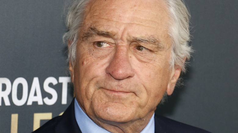 Robert De Niro scowls on the red carpet