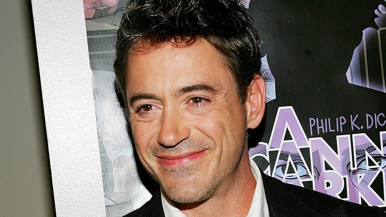 Robert Downey Jr. smiling red carpet